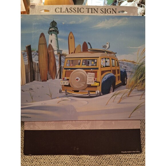 NEW Scott Westmoreland Surfin' USA Decorative Metal Tin Sign Made in USA 16 x 12 - Picture 2 of 6